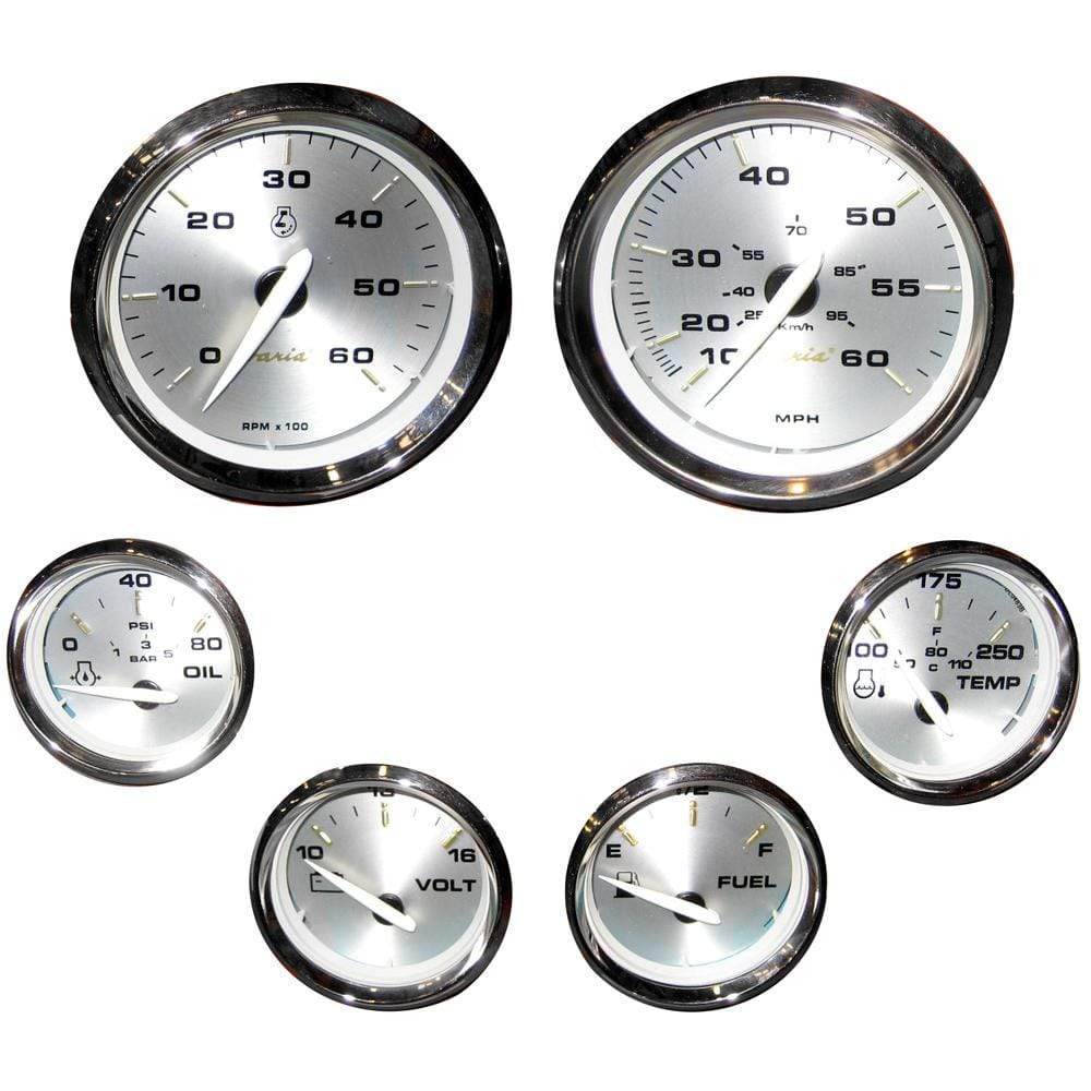 Faria Qualifies for Free Shipping Faria Kronos Box Set Inboard Speedo/Tach/Fuel/Volts/Temp #KTF024