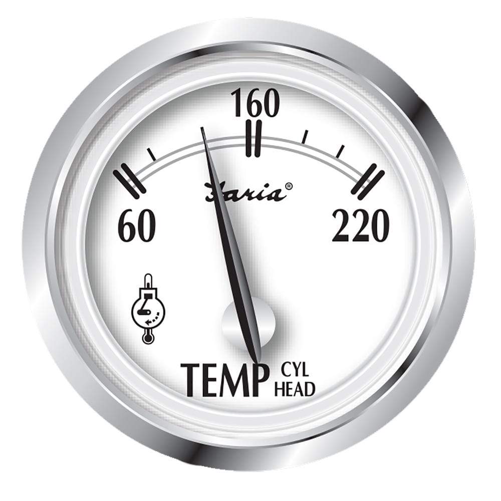 Faria Qualifies for Free Shipping Faria Newport SS 2" Cylinder Head Temperture Gauge with Sender #25011
