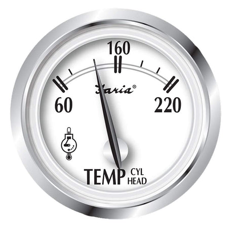 Faria Qualifies for Free Shipping Faria Newport SS 2" Cylinder Head Temperture Gauge with Sender #25011