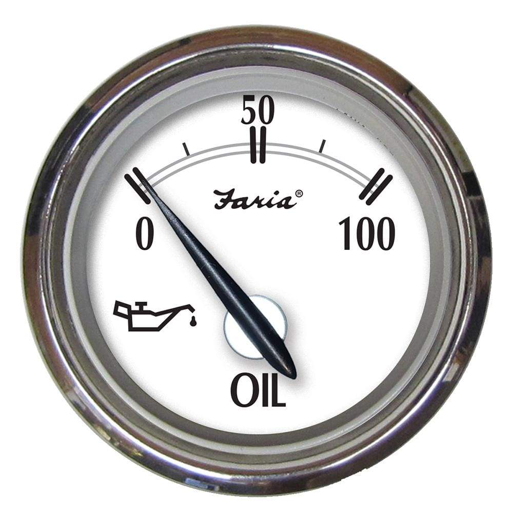 Faria Qualifies for Free Shipping Faria Newport SS 2" Oil Pressure Gauge #25005