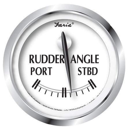 Faria Qualifies for Free Shipping Faria Newport SS 2" Rudder Angle Indicator Gauge #25006