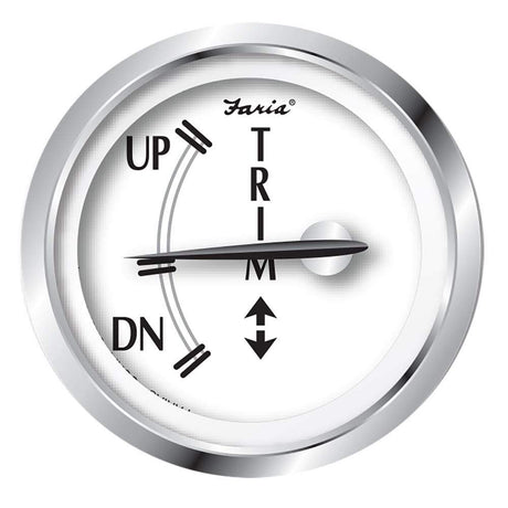 Faria Qualifies for Free Shipping Faria Newport SS 2" Trim Gauge for J/E/Suzuki Outboard #25007