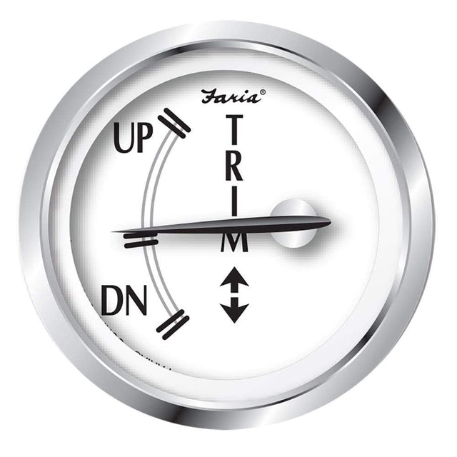 Faria Qualifies for Free Shipping Faria Newport SS 2" Trim Gauge for J/E/Suzuki Outboard #25007