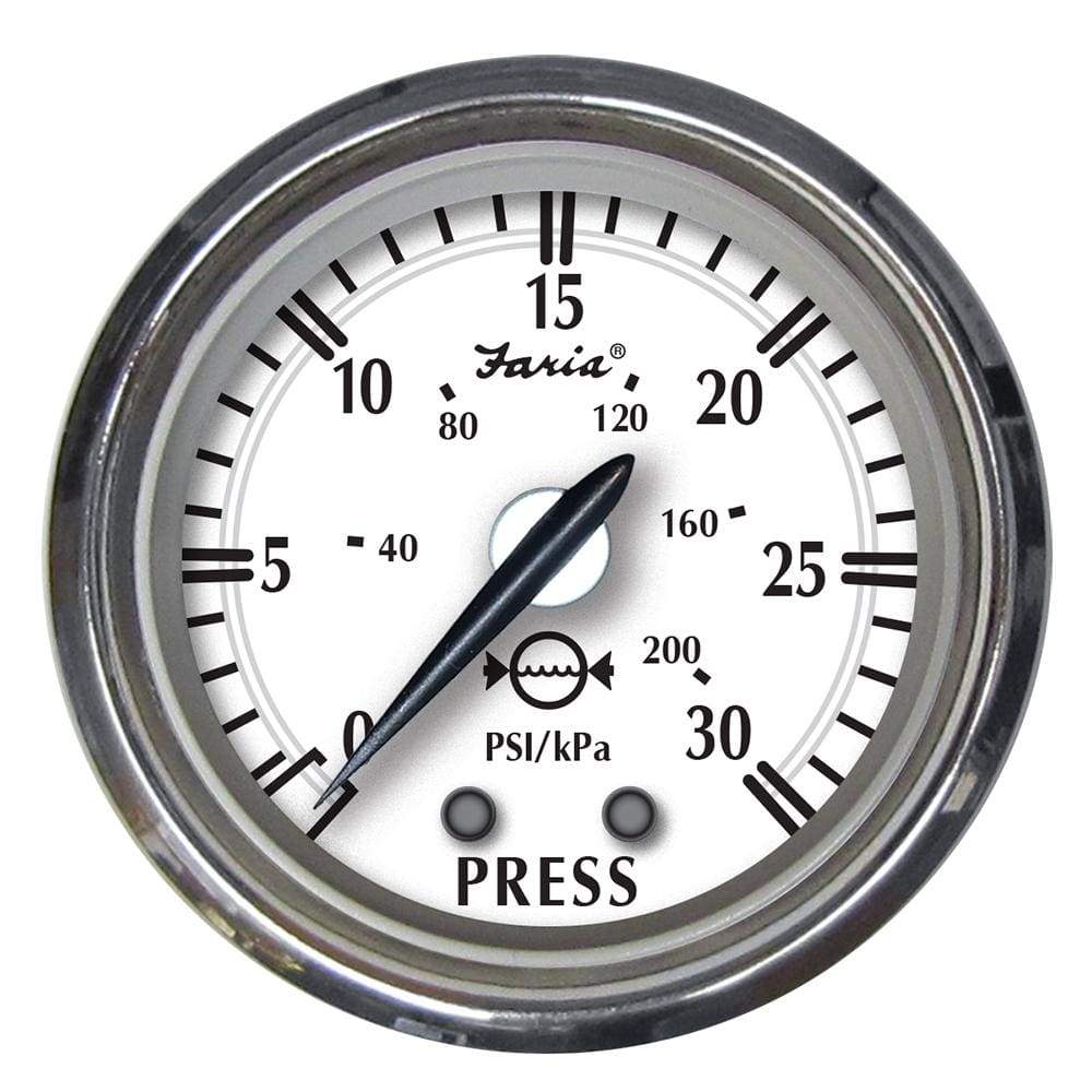Faria Qualifies for Free Shipping Faria Newport SS 2" Water Pressure Gauge #25008