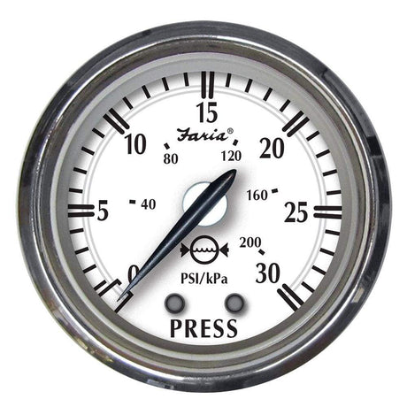 Faria Qualifies for Free Shipping Faria Newport SS 2" Water Pressure Gauge #25008