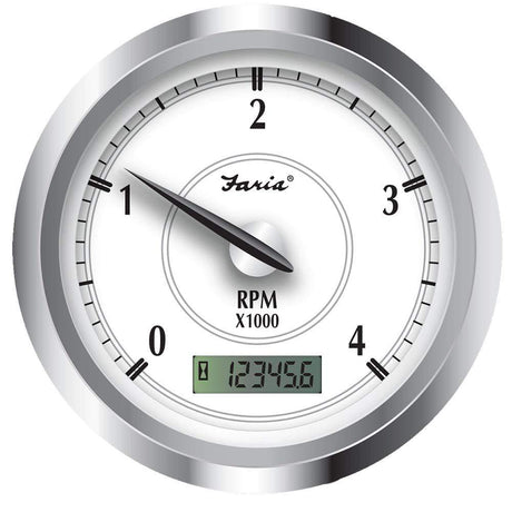 Faria Qualifies for Free Shipping Faria Newport SS 4" Tach 4000 RPM Diesel #45006