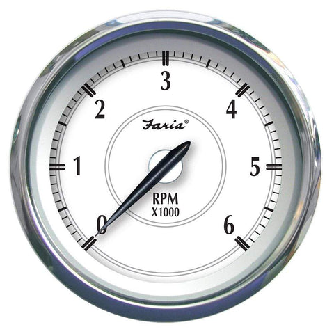 Faria Qualifies for Free Shipping Faria Newport SS 4" Tach 6000 RPM Gas I/O #45002