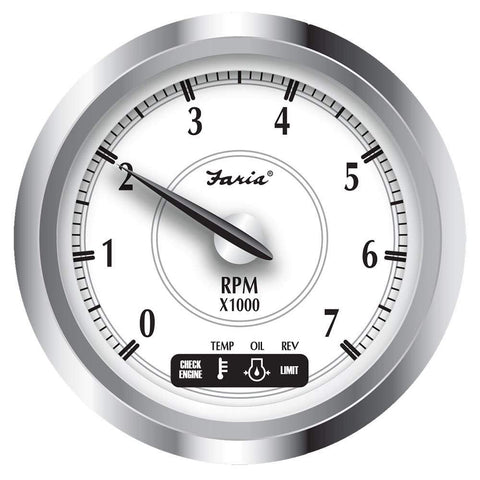 Faria Qualifies for Free Shipping Faria Newport SS 4" Tach 7000 RPM with Suzuki Monitor #45001