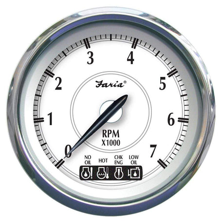 Faria Qualifies for Free Shipping Faria Newport SS 4" Tach 7000 RPM with System Check #45000