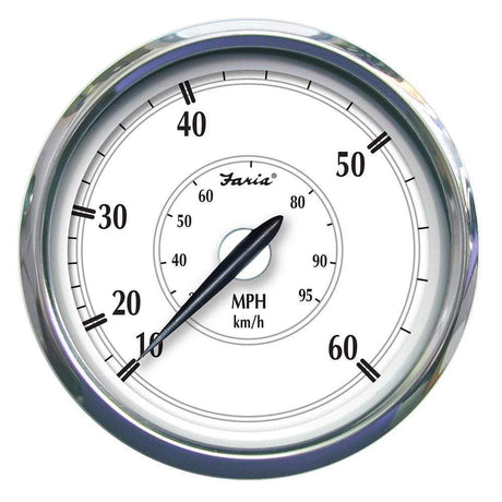Faria Qualifies for Free Shipping Faria Newport SS 5" Speedometer 60 MPH Pitot #45009