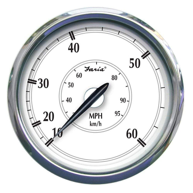Faria Qualifies for Free Shipping Faria Newport SS 5" Speedometer 60 MPH Pitot #45009