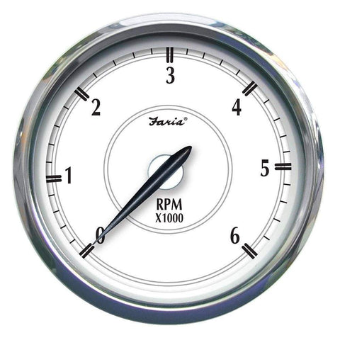 Faria Qualifies for Free Shipping Faria Newport SS 5" Tach 6000 RPM Gas Inboard #45013