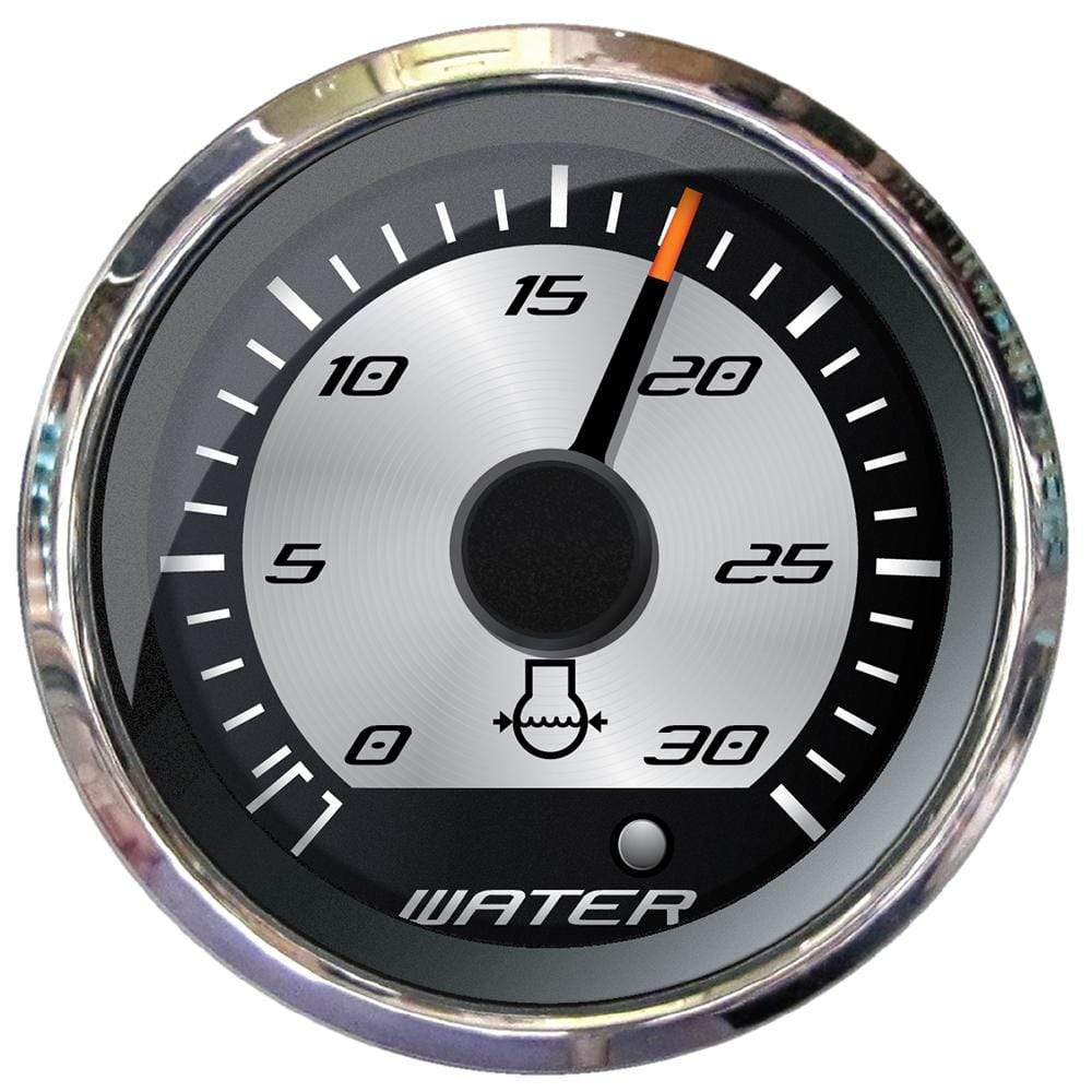 Faria Platinum 2" Water Pressure Gauge Kit 30 PSI #22023