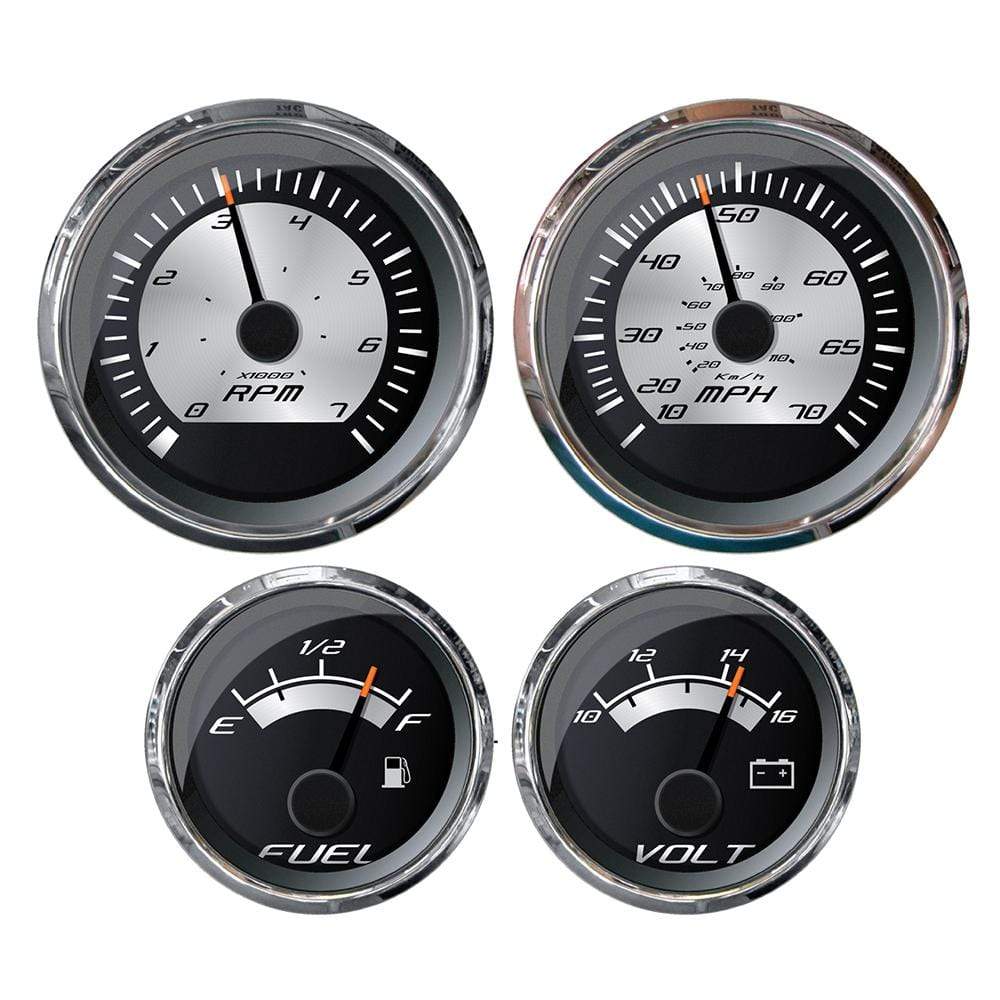 Faria Platinum Box Set O/B Speedo/Tach/Fuel Level/Volt #KTF0185