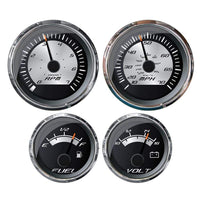 Faria Platinum Box Set O/B Speedo/Tach/Fuel Level/Volt #KTF0185