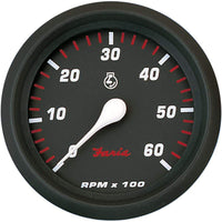 Faria Pro Tachometer 6000 RPM Gas Inboard Red 4