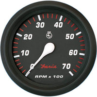 Faria Pro Tachometer 7000 RPM All Outboard Red 4