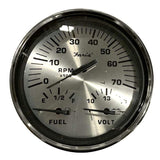 Faria Silver 5" Multifunction 3-In-1 Combination Gauge #GT0031
