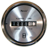 Faria Qualifies for Free Shipping Faria Spun Hourmeter Silver #16020