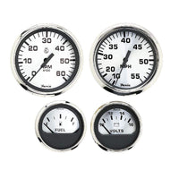 Faria Qualifies for Free Shipping Faria Spun Silver 4-Gauge Box Set for Outboard Engine #KTF0182