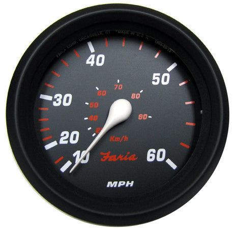 Faria Qualifies for Free Shipping Faria Spun Speedometer Gauge 4" Silver 60 MPH  #34611