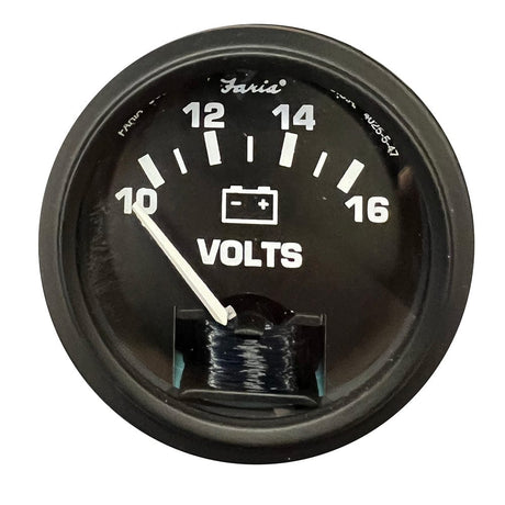 Faria Qualifies for Free Shipping Faria Voltmeter 2" 12v Unlit Black Bezel #VP0128