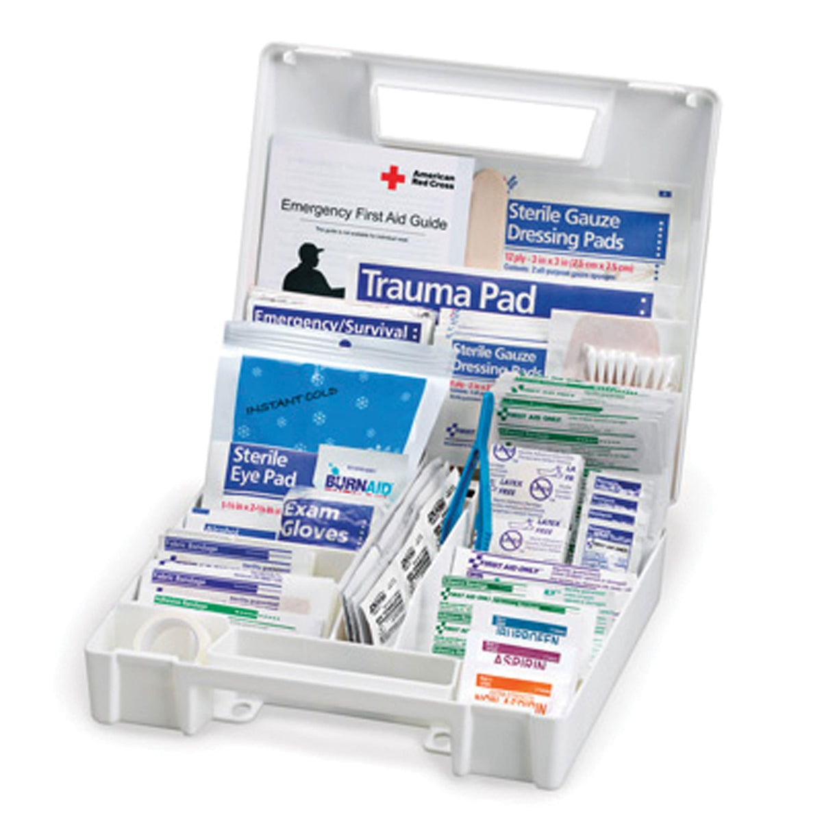 First Aid Only First Aid Kit with Plastic Case 199 Pieces #FAO-134