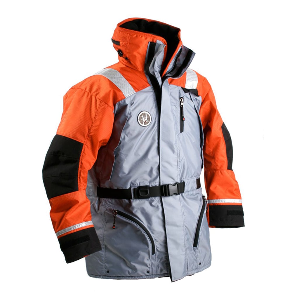 First Watch Qualifies for Free Shipping First Watch AC-1100 Flotation Coat L Orange/Black #AC-1100-OB-L