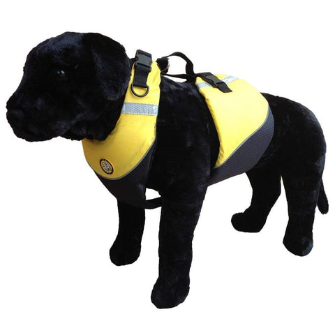 First Watch Qualifies for Free Shipping First Watch Flotation Dog Vest XL Hi-Vis Yellow #AK-1000-HV-XL