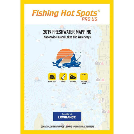 Fishing Hot Spots Qualifies for Free Shipping Fishing Hot Spots Pro USA Freshwater 2019 #E119