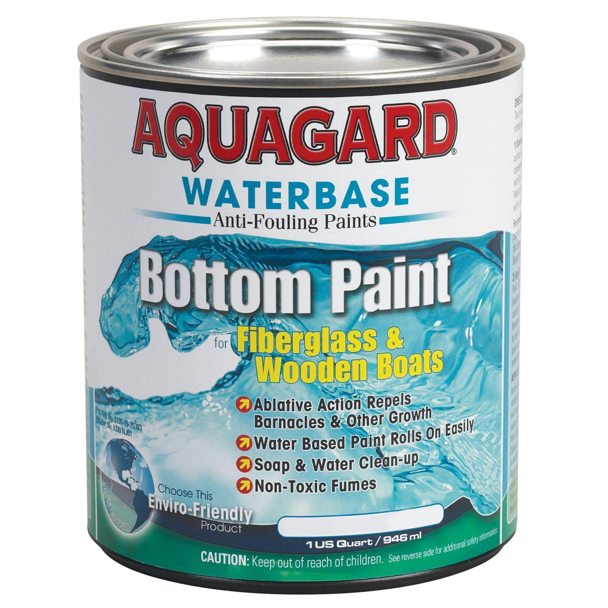 Flexdel Aquagard Antifoulant Bottom Paint Quart Black #10001