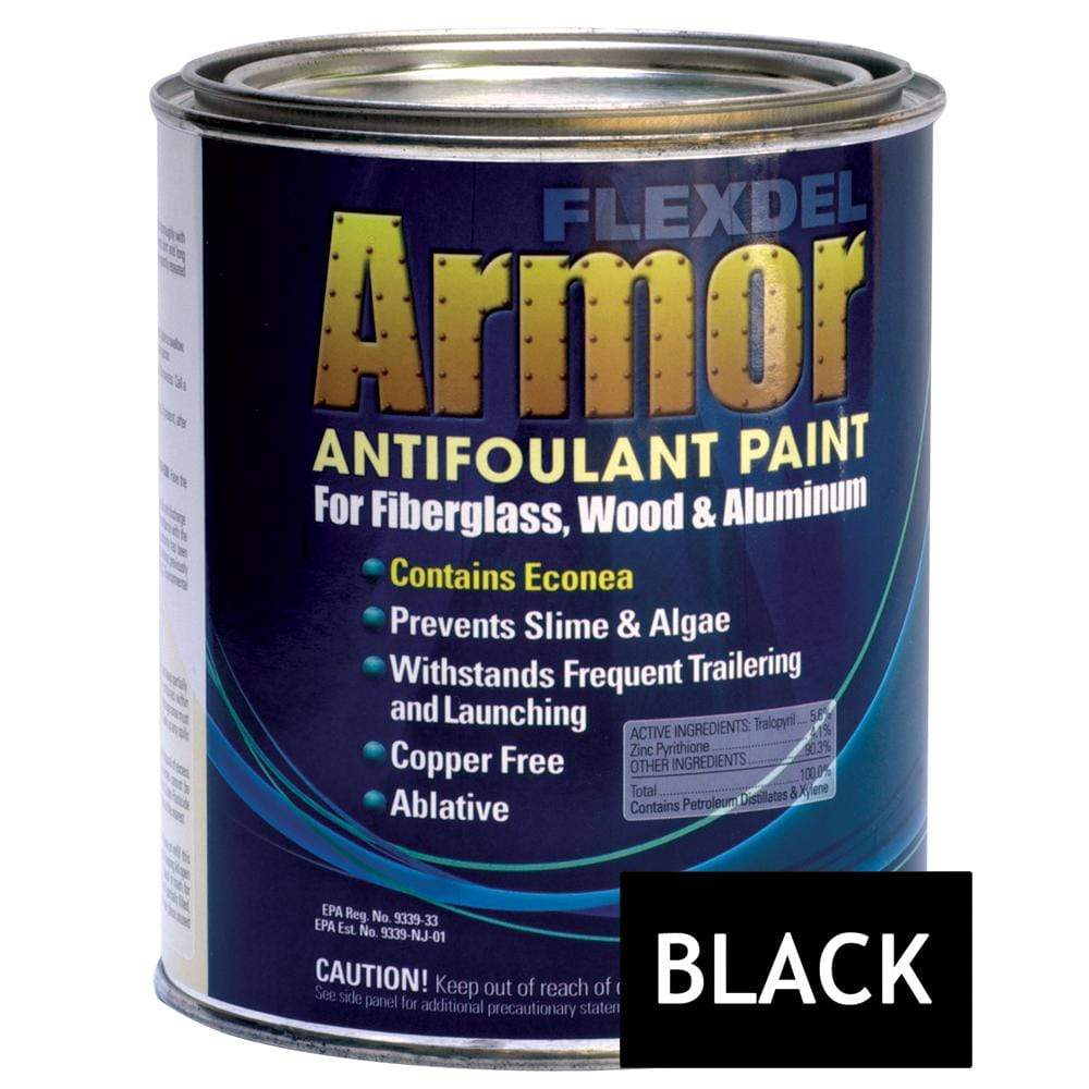 Flexdel Qualifies for Free Shipping Flexdel Armor Bottom Paint Black Quart #13001