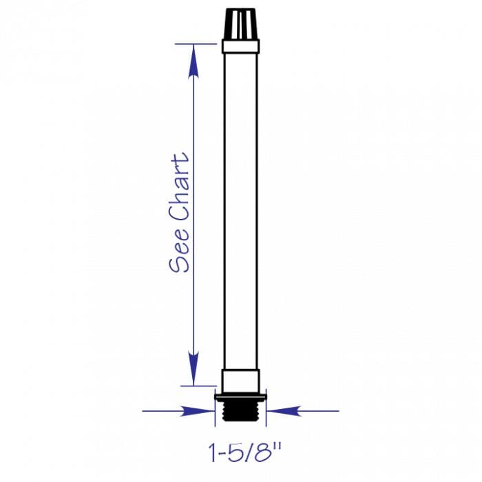Flow-Rite Controls Qualifies for Free Shipping Flow-Rite Controls 1-1/8" Livewell Standpipe 12 #MA-STDP-12