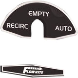 Flow-Rite Replacement Actuator Knob Decal Rear #MD-DCL-013-WHT