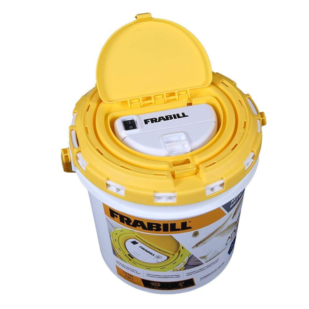 Frabill Qualifies for Free Shipping Frabill Duel Fish Bait Bucket with Aerator Built-in #4825