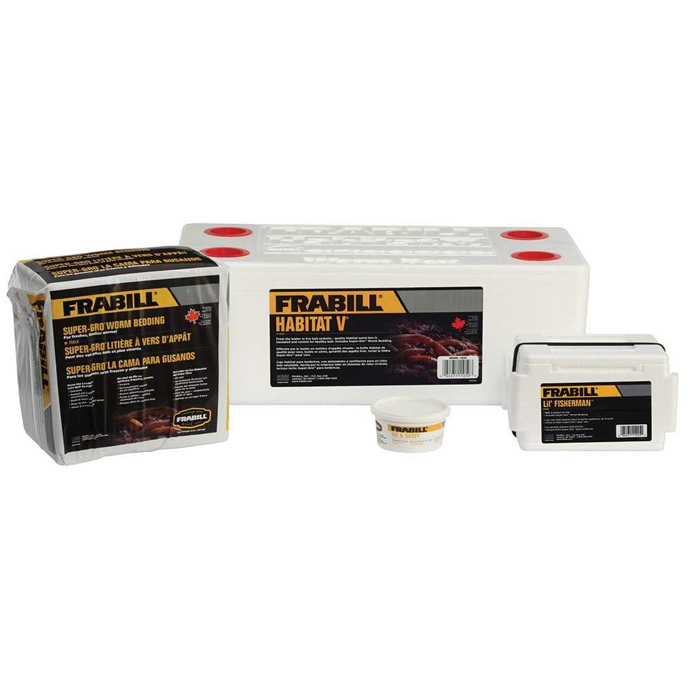 Frabill Qualifies for Free Shipping Frabill Habitat V Deluxe Worm Storage Kit #1051