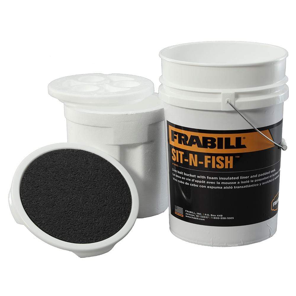 Frabill Qualifies for Free Shipping Frabill Sit N Fish Insulated Bucket 6 Gallon #1600