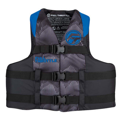Full Throttle Qualifies for Free Shipping Full Throttle Adult Nylon Life Jacket 2X/4X Blue/Black #112200-500-080-22