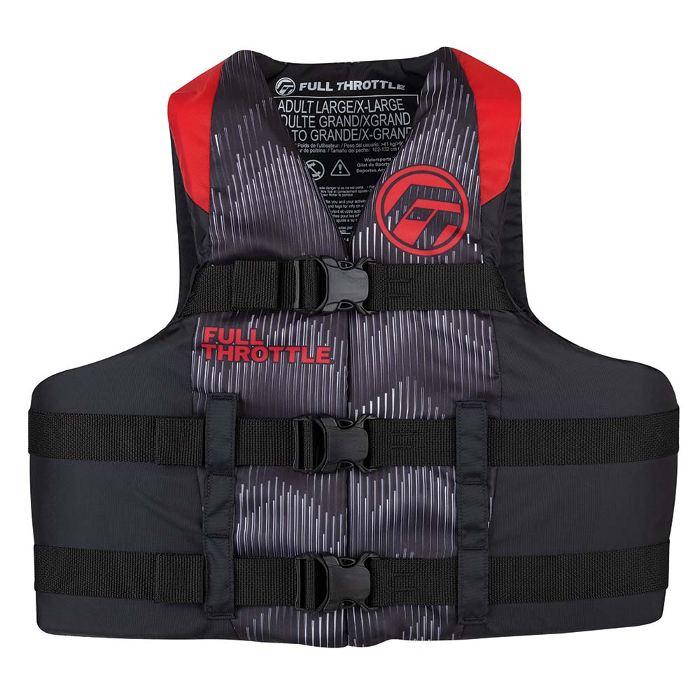 Full Throttle Qualifies for Free Shipping Full Throttle Adult Nylon Life Jacket 2X/4X Red/Black #112200-100-080-22