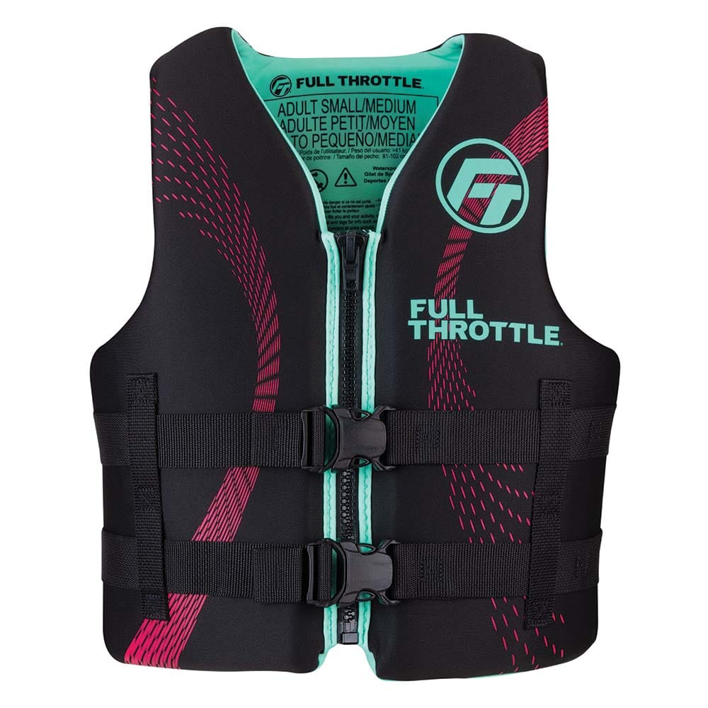Full Throttle Qualifies for Free Shipping Full Throttle Adult Rapid Dry Jacket S/M Aqua/Black #142100-505-030-22