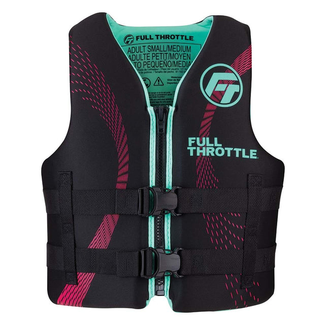 Full Throttle Qualifies for Free Shipping Full Throttle Adult Rapid Dry Jacket S/M Aqua/Black #142100-505-030-22