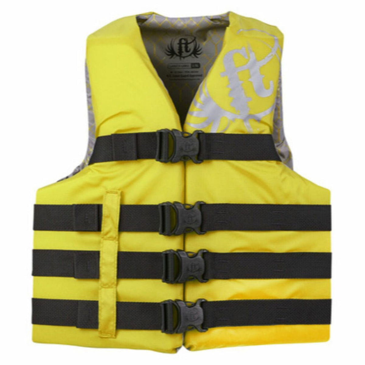 Full Throttle Qualifies for Free Shipping Full Throttle Adult Vest L/XL 40-52" Chest Yellow #112200-300-050-19
