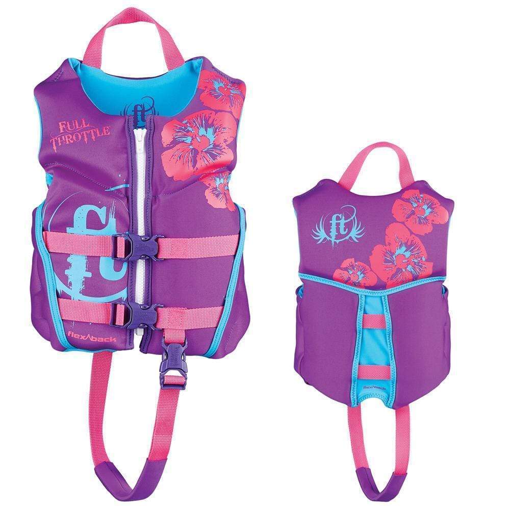 Full Throttle Child Hinged Rapid-Dry Vest Purple #142500-600-001-15