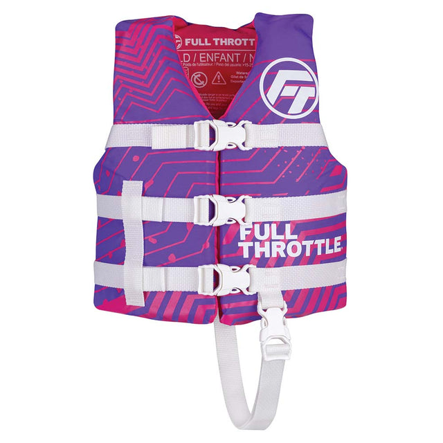 Full Throttle Qualifies for Free Shipping Full Throttle Child Nylon Life Jacket Purple #112200-600-001-22