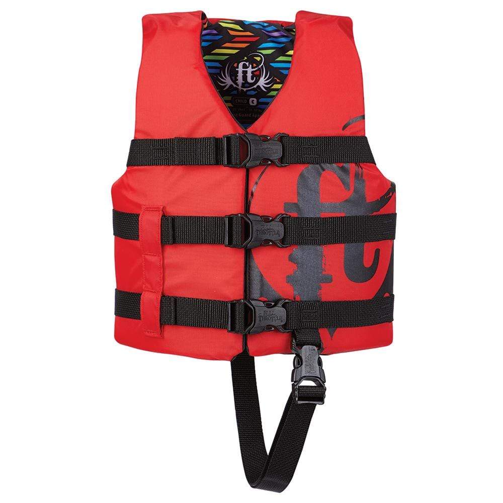 Full Throttle Qualifies for Free Shipping Full Throttle Child Nylon Life Jacket Red #112200-100-001-19