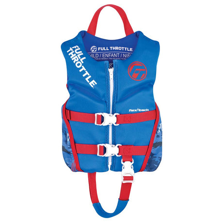 Full Throttle Qualifies for Free Shipping Full Throttle Child Rapid Dry Flex-Back Life Jacket Blue #142500-500-001-22