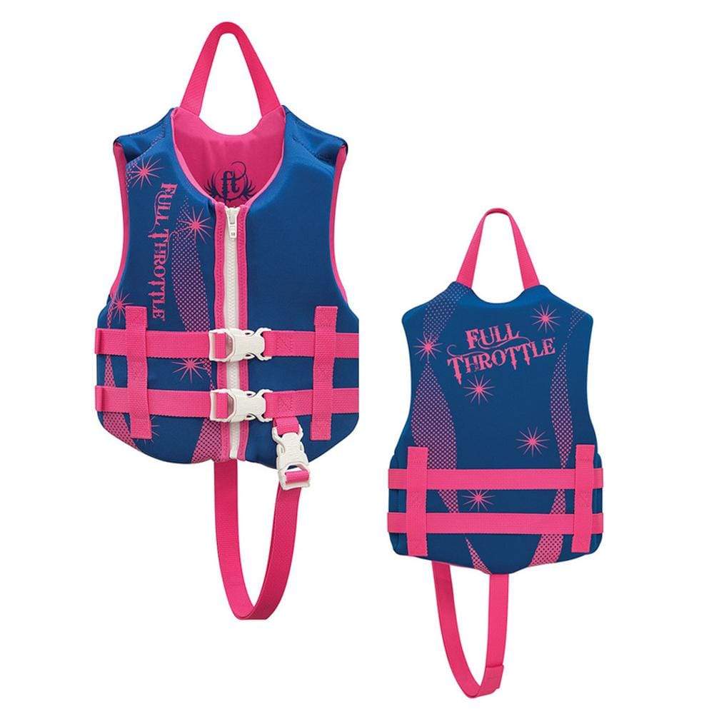 Full Throttle Qualifies for Free Shipping Full Throttle Child Rapid Dry PFD Blue/Pink 30-50 lb #142100-500-001-16