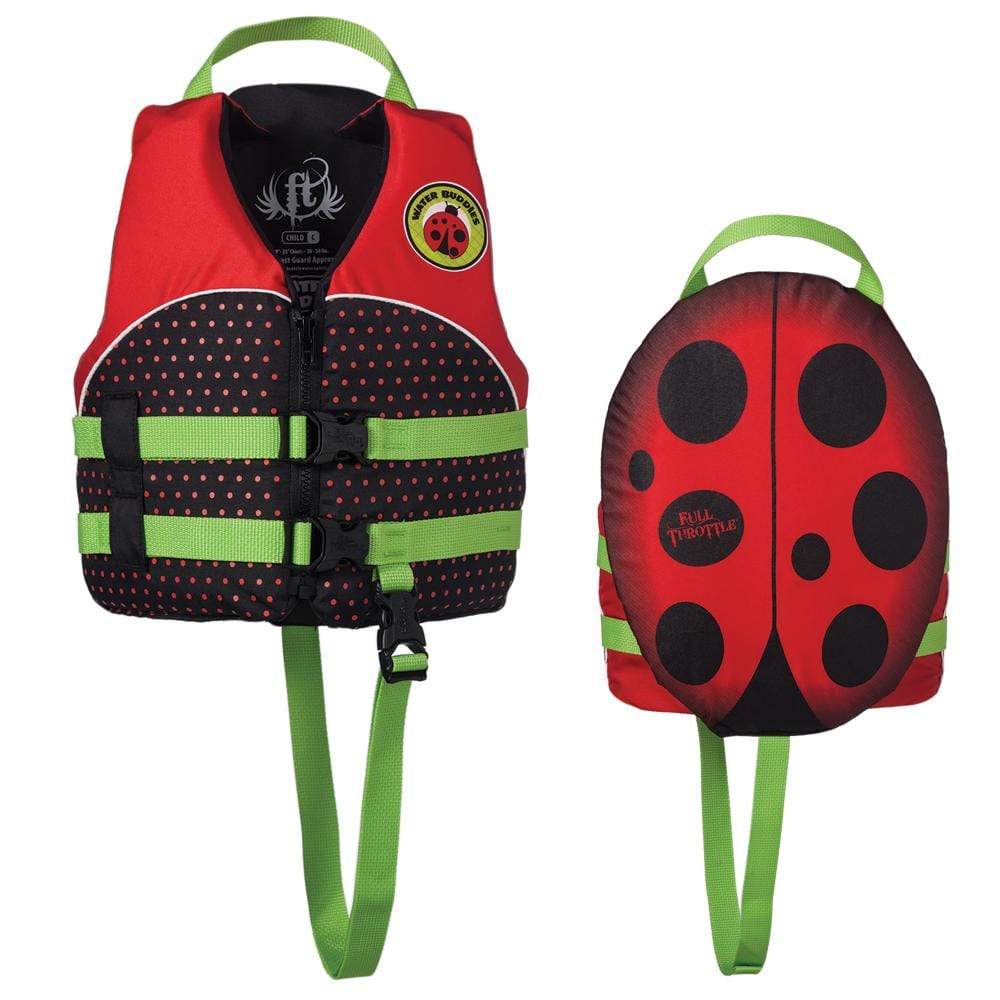Full Throttle Qualifies for Free Shipping Full Throttle Child Water Buddies Vest Ladybug #104300-100-001-14