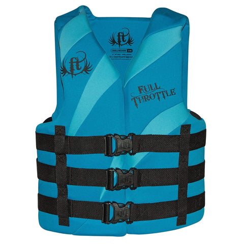 Full Throttle Rapid-Dry Life Vest Women's S/M Aqua #142000-505-030-16