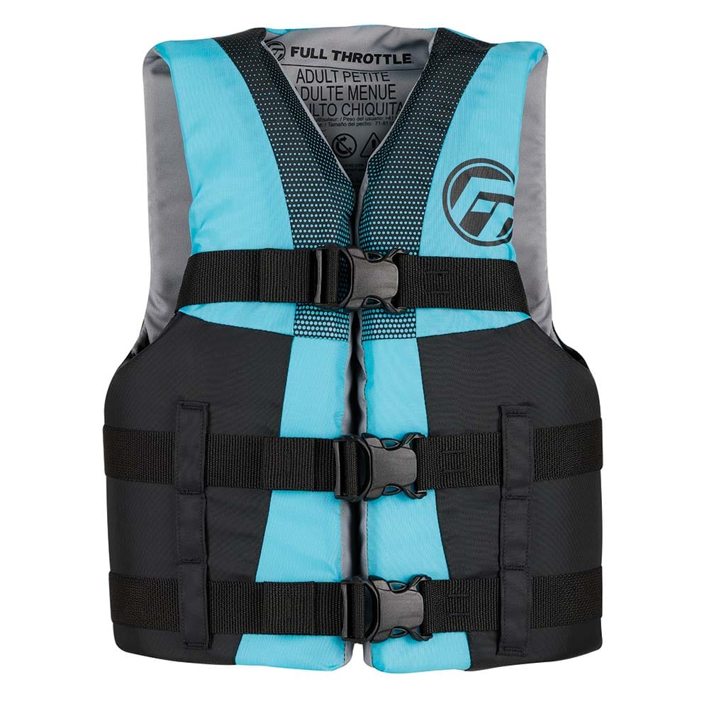 Full Throttle Qualifies for Free Shipping Full Throttle Teen Nylon Life Jacket Aqua/Black #112200-505-010-22